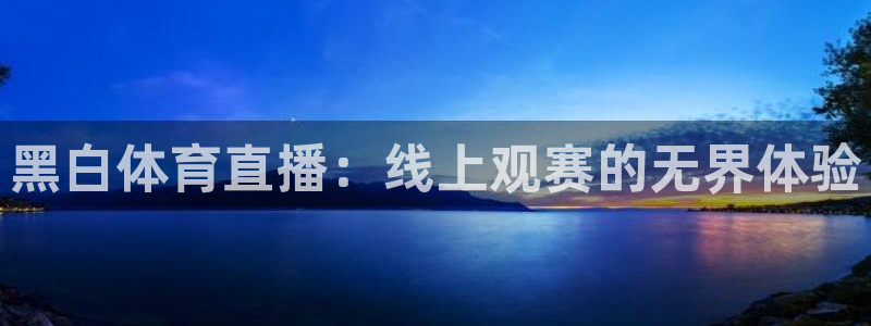 黑白体育直播：线上观赛的无界体验